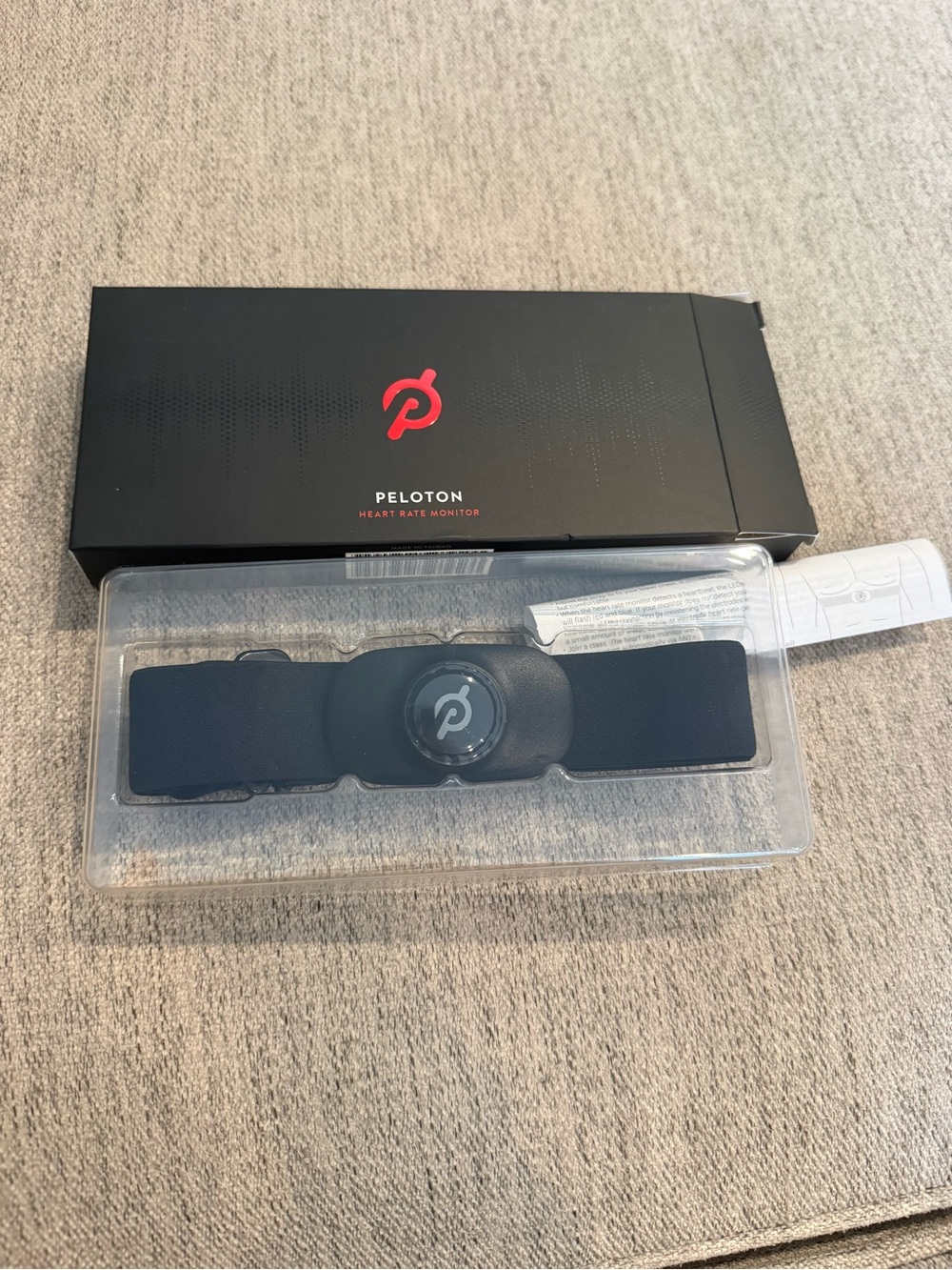 NIB Peloton Heart Rate Monitor Chest Strap - Black